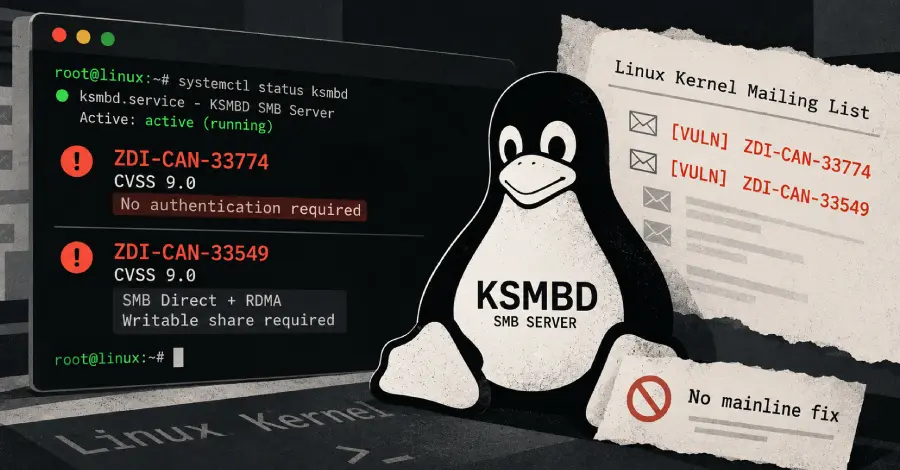 Două vulnerabilități critice în nucleul Linux expun serverul SMB integrat